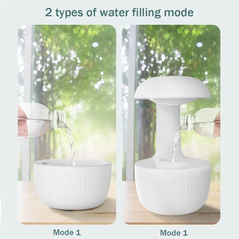 Anti-gravity Air Humidifier Mute Countercurrent Humidifier Levitating Water Drops Cool Mist Maker Fogger Relieve Fatigue - ProTrendyz