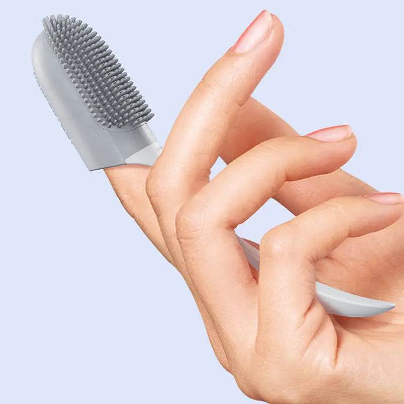 Dog Tooth Cleaning Brush Care Finger Wrap Cat Dog Oral Cleaning Toothbrush Tool Silicone Dog Cat Finger Toothbrush Supplies Pet Products - ProTrendyz