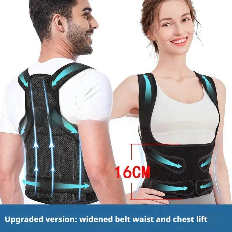 Breathable Mesh Sitting Position Rectifier Invisible Open Shoulder Back Straightener - ProTrendyz