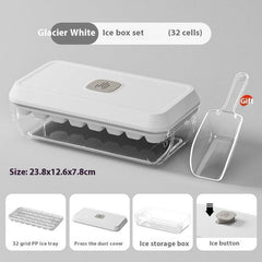 32 Grid Silicone Ice Cube Tray Mould With Lid Shovel Storage Box Remove With One Click Ice Maker DIY Whiskey Cocktail Tools Summer Kitchen Gadgets - ProTrendyz
