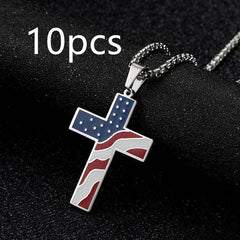 Flag Cross Necklace - ProTrendyz