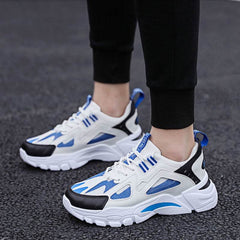 White Sneakers Men Non Slip Walking Running Shoes Sports - ProTrendyz