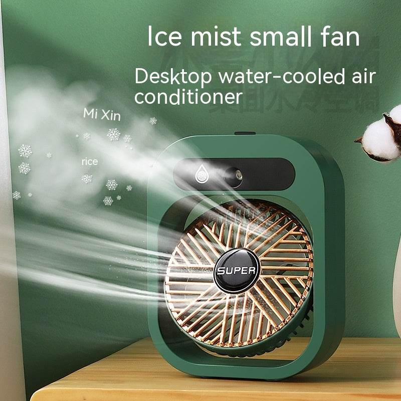 Air Conditioning Fan Desk Misting Fan Air Cooler Cooling USB Rechargeable Humidifier Portable Spray Fan With 3 Wind Speeds Mist Fan For Home - ProTrendyz