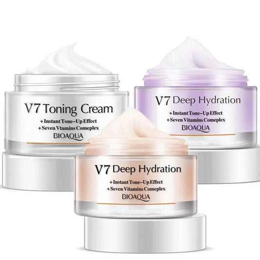 Face Cream Instant Tone Up Effect Seven Vitamins Brightens Complexion Lazy Cream - ProTrendyz