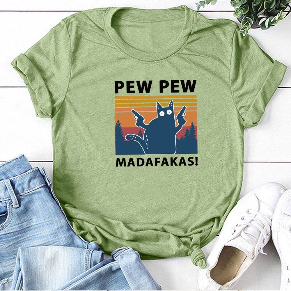 Short Sleeve Pew Maddakas T-Shirt European Size Top - ProTrendyz
