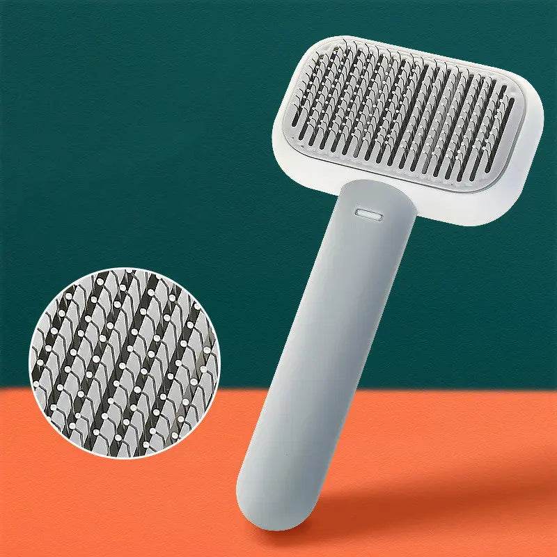 New Pet Cat Dog Hair Brush Hair Massage Comb Open-Knot Brush Grooming Cleaning Tool Stainless Steel Comb - ProTrendyz
