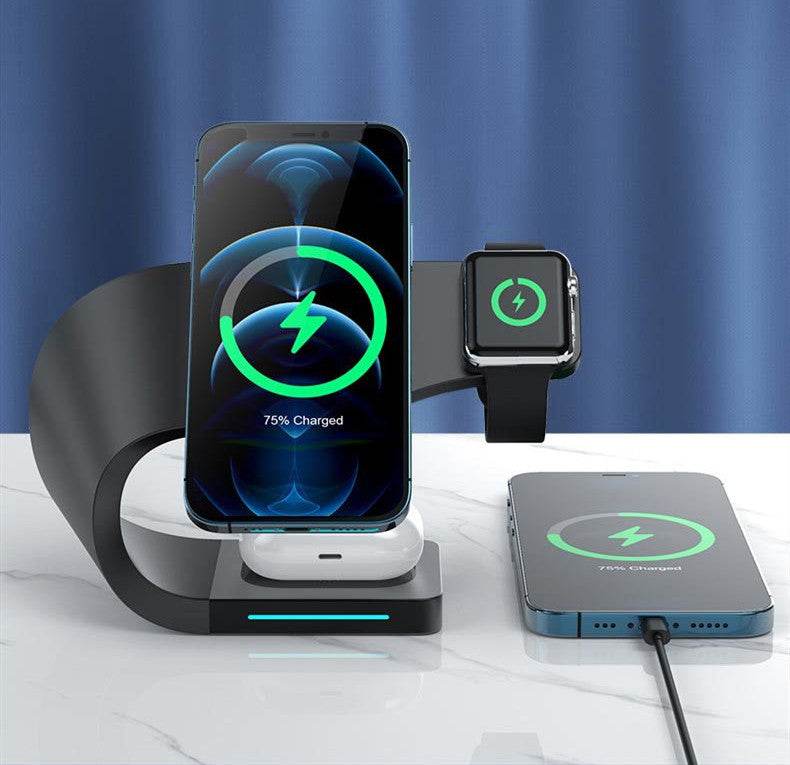 Multi-function Charging Stand Magnetic Wireless Charging 15W Fast Charging - ProTrendyz