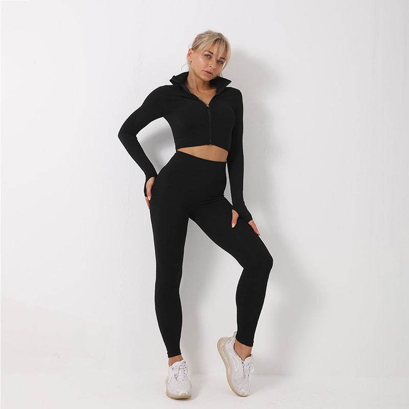 3PCS Yoga Set Seamless Sport Set Women Gym Clothing Leggings Women Crop Top Sports Bra Women Fitness Gym Set Womens Outfits Tracksuit - ProTrendyz