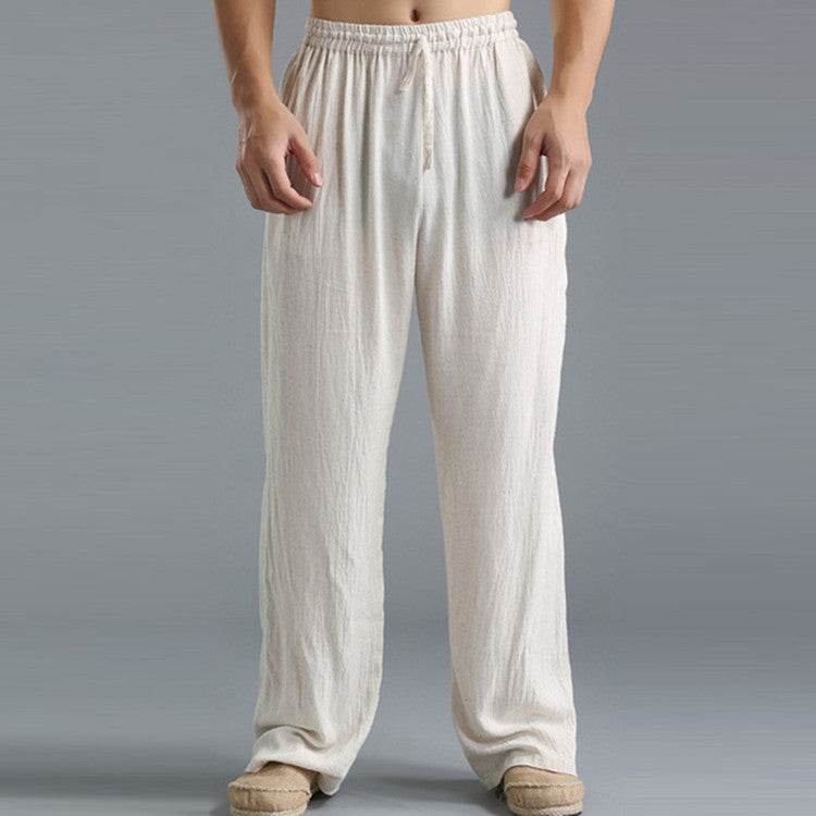 Men's Breathable Linen Loose Casual Sports Pants - ProTrendyz