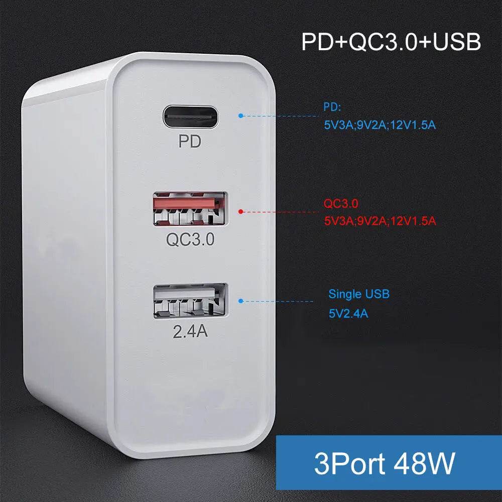 48W Fast Charge Charger Mobile Phone Charger Charging Head - ProTrendyz