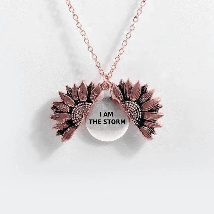 Sunflower Double-layer Lettering Necklace - ProTrendyz