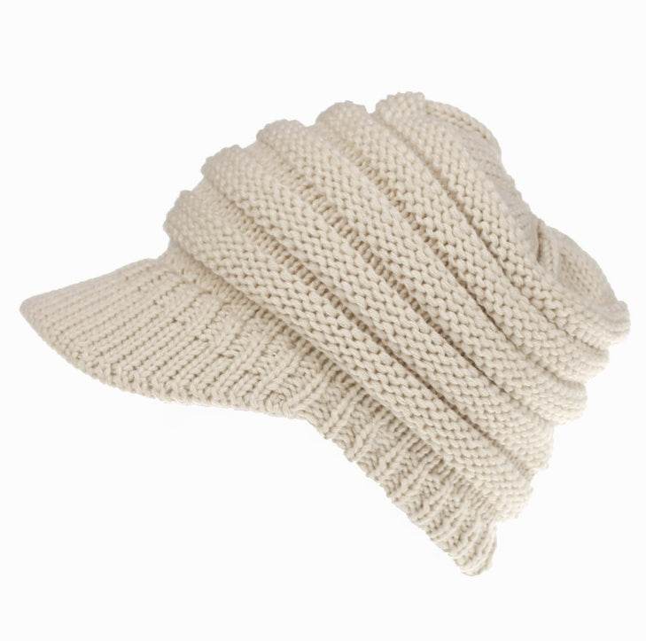 Women Ponytail Beanies Autumn Winter Hats Female Soft Knitting Caps Warm Ladies Skullies - ProTrendyz