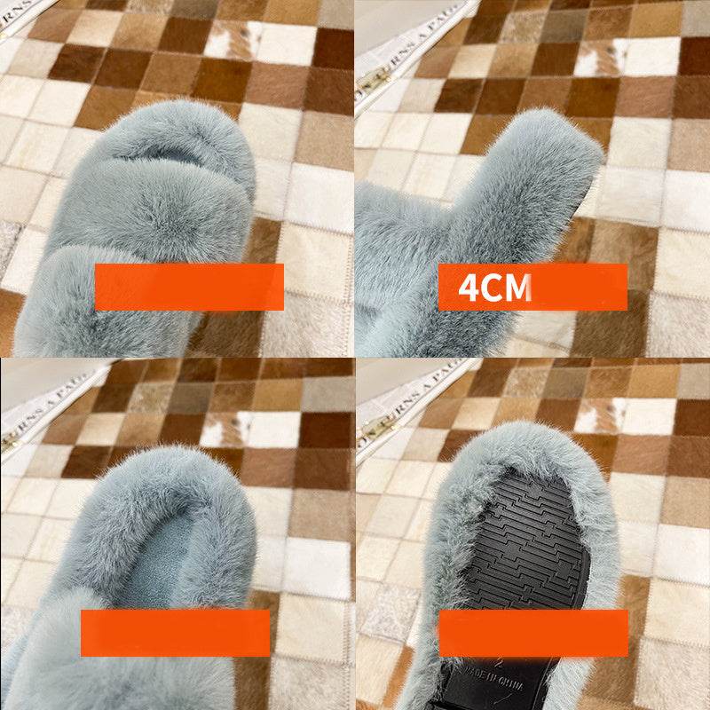 Fuzzy Slippers Women House Shoes Fluffy Bedroom Slippers - ProTrendyz