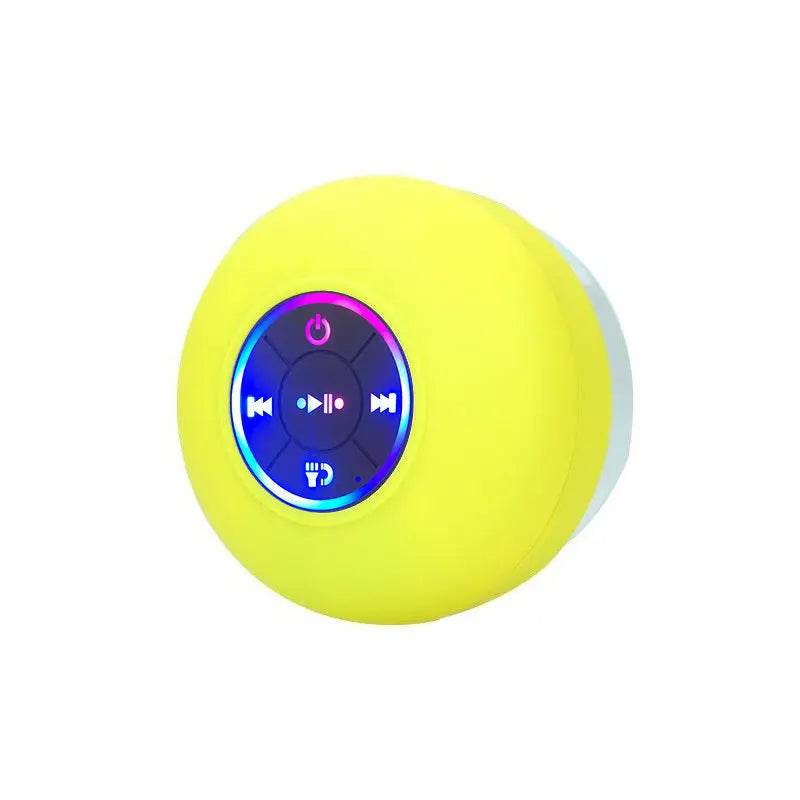 Big Suction Cup Waterproof Shower Bluetooth Speaker LED Light Emitting - ProTrendyz
