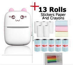 Mini Printer Portable Mini Bluetooth WiFi New Wrong Printer Mobile Phone Photo Title Note Hot Print Pocket Student Error Label Printer - ProTrendyz