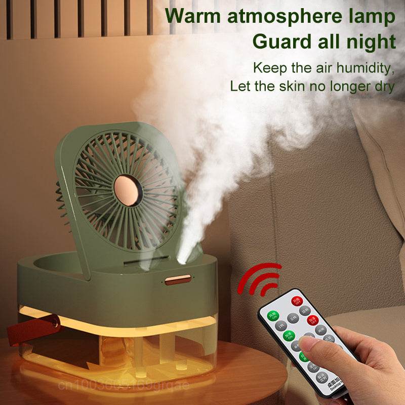 Humidifier Spray Fan Portable Fan Air Cooler Air Humidifier USB Mist Fan Desktop Fan With Night Light For Summer Home Appliance - ProTrendyz