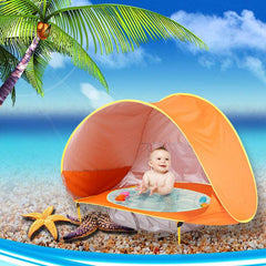 Baby Beach Tent Portable Shade Pool UV Protection Sun Shelter For Infant Outdoor Toys Child Swimming Pool Play House Tent Toys - ProTrendyz