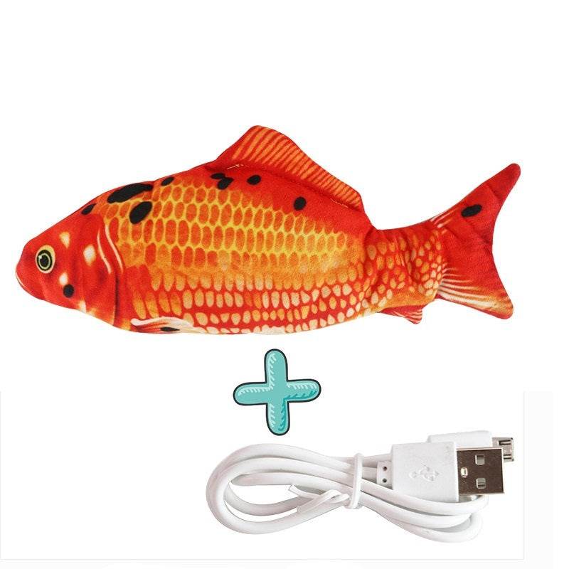 Electric Funny Cat Simulation Fish Beating Usb Jumping Cat Toy - ProTrendyz