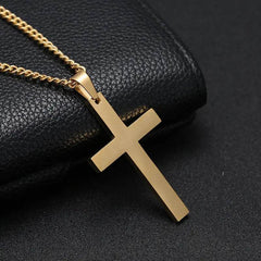 Classic Cross Necklace Men's Pendant Fashion Stainless Steel Jewelry - ProTrendyz