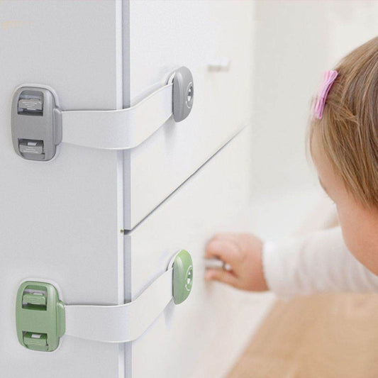 Home Baby Safety Protection Lock Anti-Clip Hand Door Closet Cabinet Locks Fo Fridge Cabinet Drawer Box Safe Lock For Kids No Tools Or Drilling Child Safety Cabinet Proofing Cabinet Drawer Door Latches - ProTrendyz