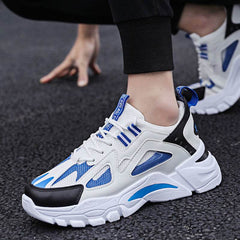 White Sneakers Men Non Slip Walking Running Shoes Sports - ProTrendyz