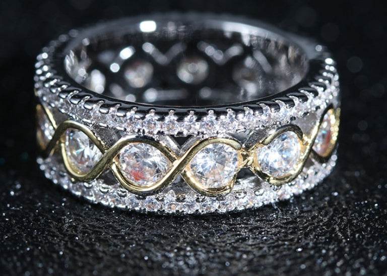 Elegant Female Zircon Stone Ring Finger Rings For Women Promise Love Valentine's Day Gifts - ProTrendyz