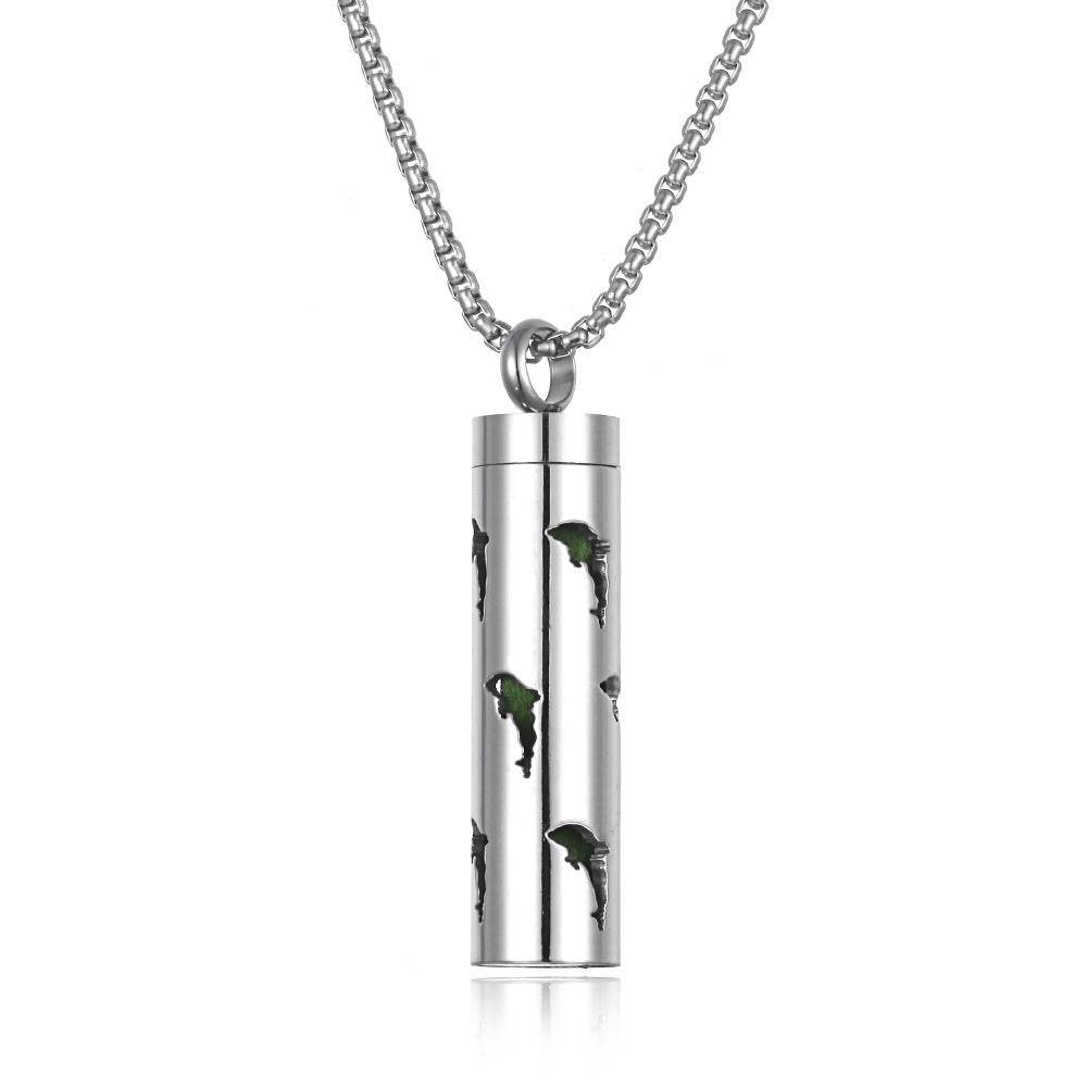 Aromatherapy Pendant Perfume Bottle Essential Oil Titanium Steel - ProTrendyz