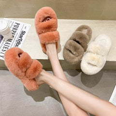 Fuzzy Slippers Women House Shoes Fluffy Bedroom Slippers - ProTrendyz