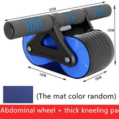 Double Wheel Abdominal Exerciser Women Men Automatic Rebound Ab Wheel Roller Waist Trainer Gym Sports Home Exercise Devices US - ProTrendyz