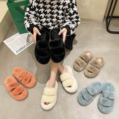 Fuzzy Slippers Women House Shoes Fluffy Bedroom Slippers - ProTrendyz