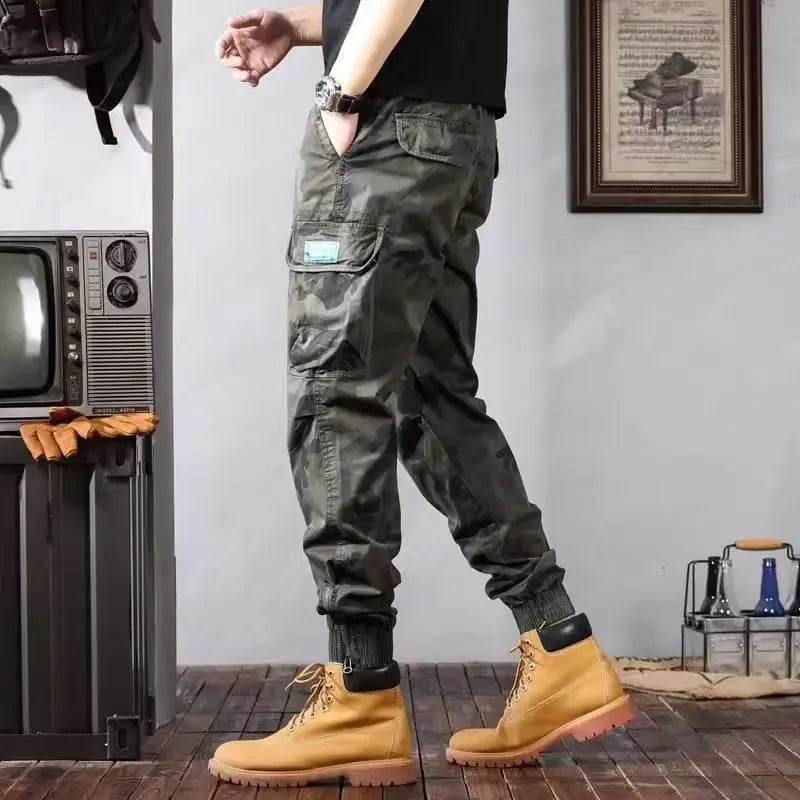 Camouflage Cargo Pants Men's Trousers With Pockets Fashion Casual Loose Tapered Pants - ProTrendyz