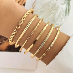 Creative Simple Temperament Lady Twisted Hip Hop Style Bracelet - ProTrendyz