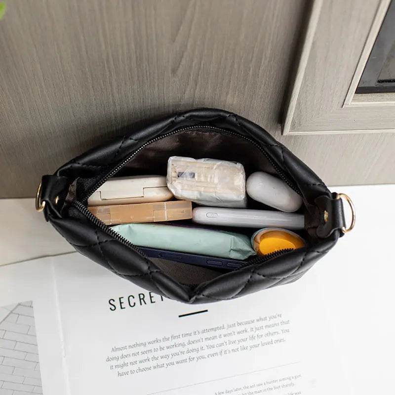 Small Messenger Bag For Women Trend Lingge Embroidery Female Shoulder Bags Fashion Chain Ladies Crossbody Purse - ProTrendyz