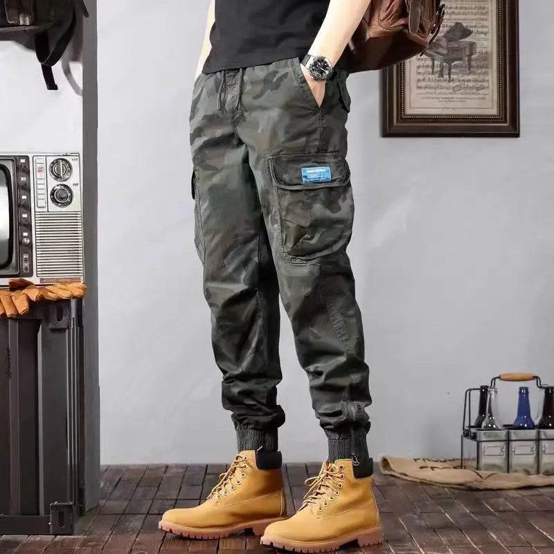 Camouflage Cargo Pants Men's Trousers With Pockets Fashion Casual Loose Tapered Pants - ProTrendyz