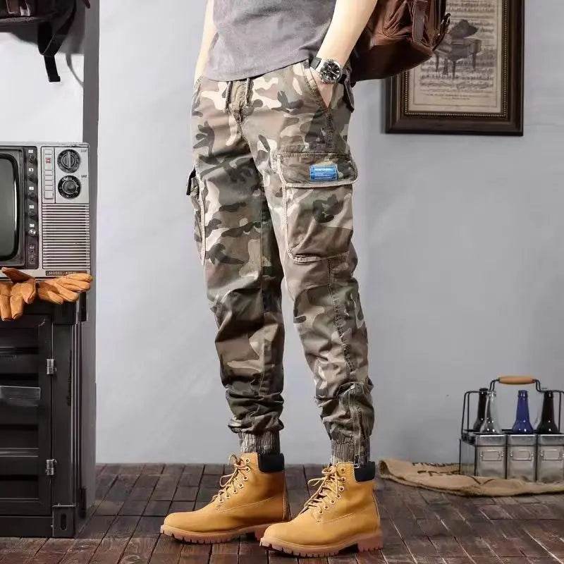 Camouflage Cargo Pants Men's Trousers With Pockets Fashion Casual Loose Tapered Pants - ProTrendyz