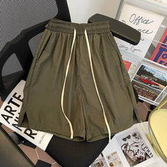 Men's Loose Knee Length Plus Size Straight Breathable Shorts - ProTrendyz