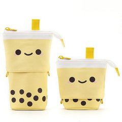 Cute Girl Heart Smiley Face Multifunctional Pen Holder Stationery Storage Bag Retractable Pencil Case - ProTrendyz