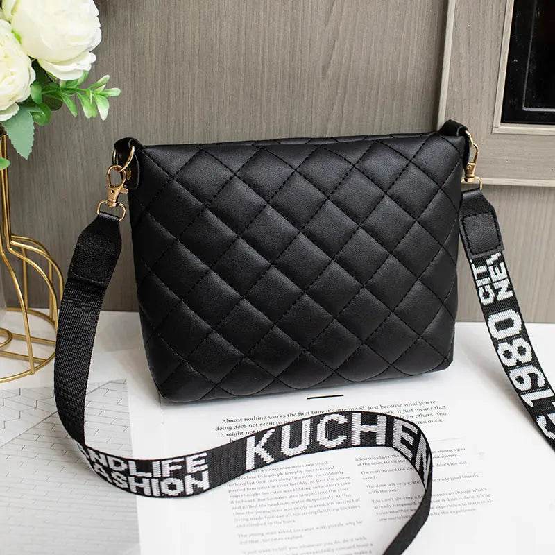 Small Messenger Bag For Women Trend Lingge Embroidery Female Shoulder Bags Fashion Chain Ladies Crossbody Purse - ProTrendyz