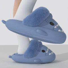 Winter Shark Slippers Detachable Warm Fuzzy Slippers Bedroom House Shoes Women - ProTrendyz