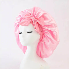 New Silk Bonnet For Sleeping Women Satin Bonnet Hair Bonnet Night Sleep Cap Scarf Wrap For Curly Hair With Tie Band For Curly Hair - ProTrendyz