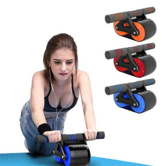 Double Wheel Abdominal Exerciser Women Men Automatic Rebound Ab Wheel Roller Waist Trainer Gym Sports Home Exercise Devices US - ProTrendyz