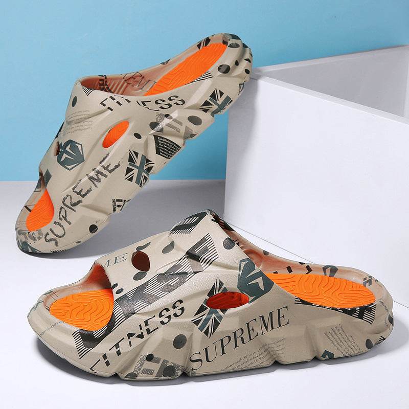 Men's Summer Outerwear Stylish Beach Platform Slippers - ProTrendyz