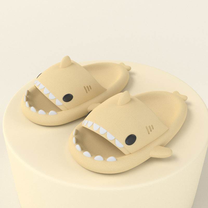 Adult's Slippers Indoor Outdoor Funny Shark Cartoon - ProTrendyz