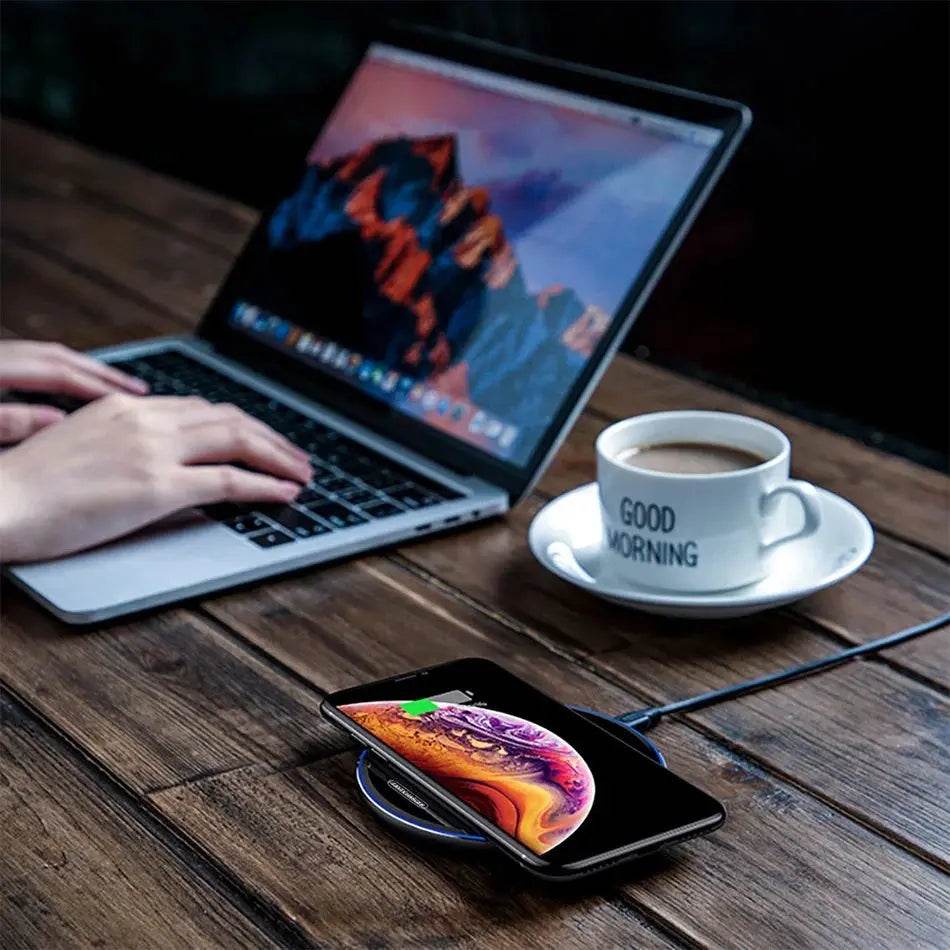 Wireless Charger For I-Phone Fast Wireless Charging Pad For Sam-sung High Speed Smart Light - ProTrendyz