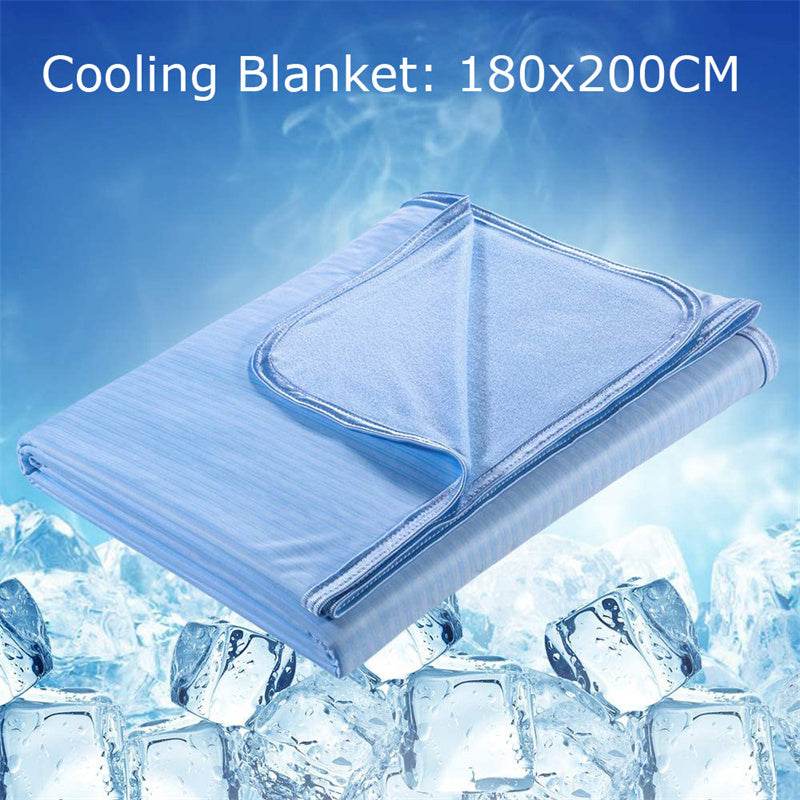 Cooling Blanket Cooling Fiber Absorb Heat Washable Cover Over Blankets Summer - ProTrendyz