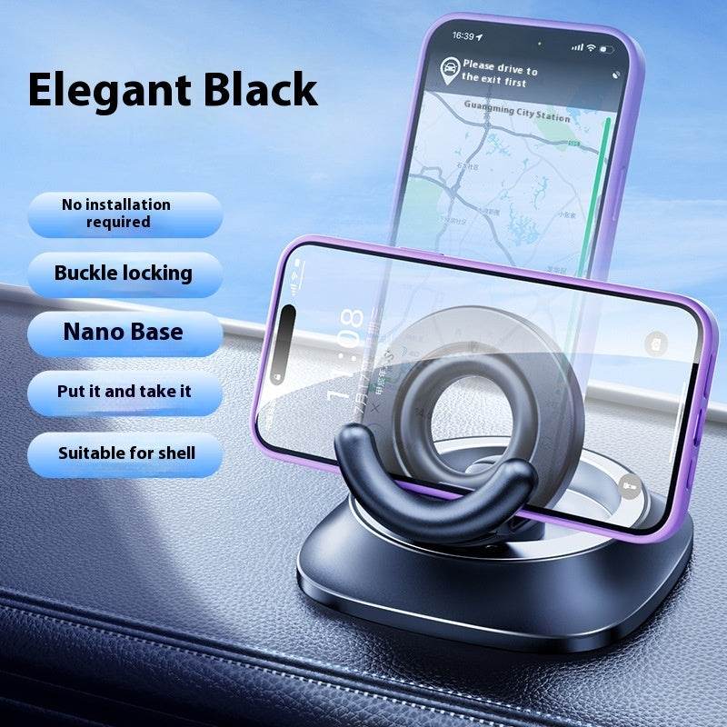 Magnetic Phone Holder With Vacuum Suction Foldable Adjustable Car Mount Magnetic Bracket Suction Nonslip For Busy Commuters - ProTrendyz