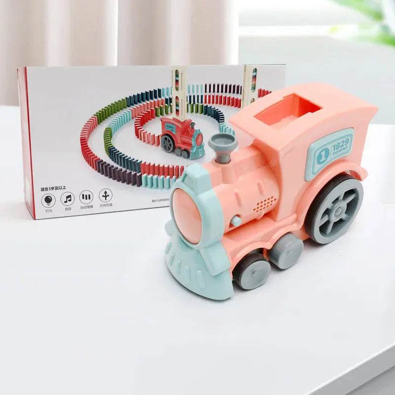 Domino Train Toys Baby Toys Car Puzzle Automatic Release Licensing Electric Building Blocks Train Toy - ProTrendyz