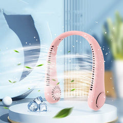 Rechargeable Neck Fan Hands Free USB Mini Fan Traveling Outdoor Sports Fans Portable Lazy Bladeless Hanging Neck Fan - ProTrendyz