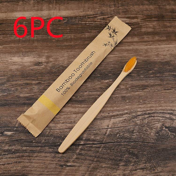 10Pcs Colorful Toothbrush Natural Bamboo Tooth Brush Set Soft Bristle Charcoal Teeth Eco Bamboo Toothbrushes Dental Oral Care - ProTrendyz