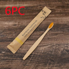 10Pcs Colorful Toothbrush Natural Bamboo Tooth Brush Set Soft Bristle Charcoal Teeth Eco Bamboo Toothbrushes Dental Oral Care - ProTrendyz